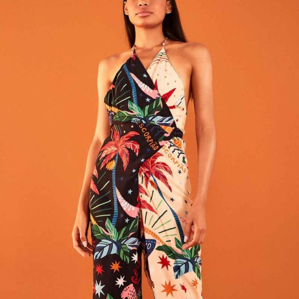 FARM Rio Multicolor Star Jumpsuit